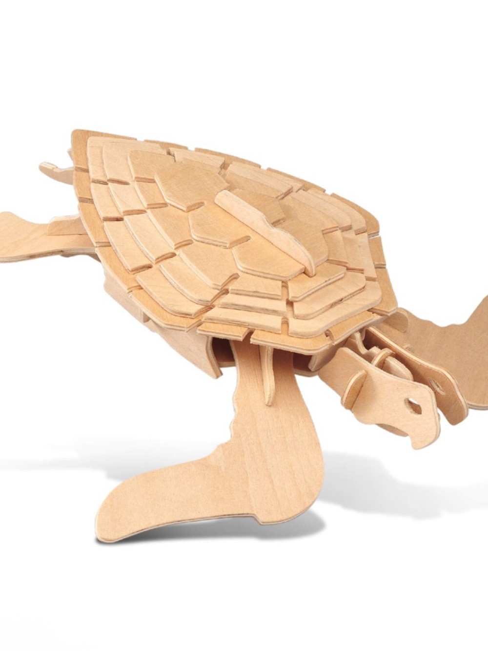 NWT 3D Wood Turtle Puzzle Model